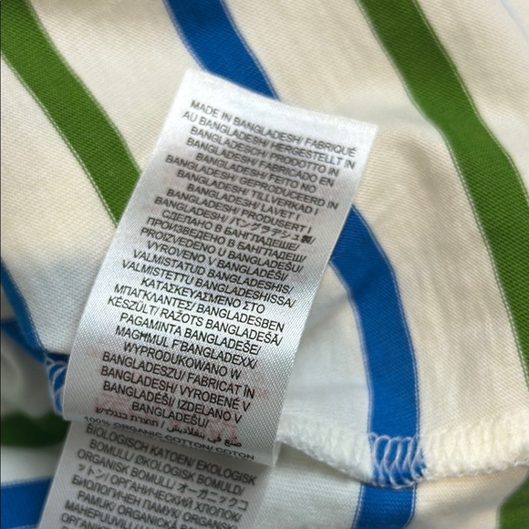 Seasalt Cornwall Striped Organic Cotton Sailor Top Size 8 - Picture 7 of 7